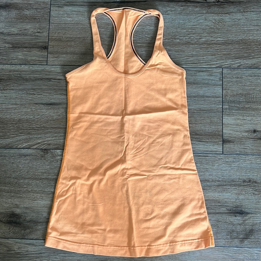 Lululemon orange tank top
